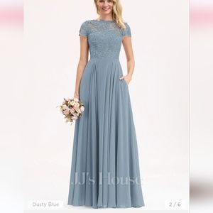 Dusty Blue Formal Dress